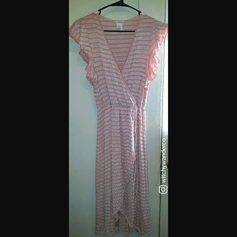 Caution To The Wind Wrap Hi Low Dress
